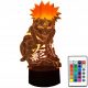  3D LED LÁMPA NARUTO UZUMAKI ANIME MANGA NINJA USB