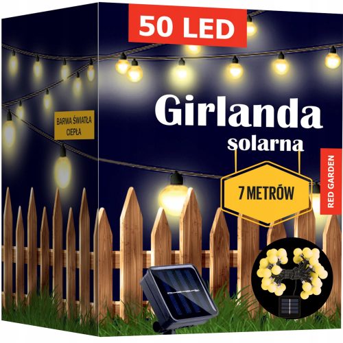 Fényfüzérek - Solar Garland Garden LED lámpák 50 db