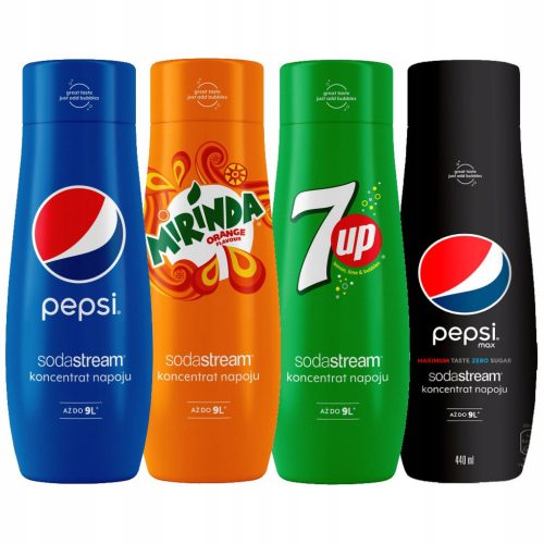 Szirup telítőhöz - Sodastream Pepsi, Mirinda, 7UP, Pepsi Max Syrup