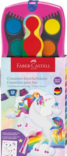 Vízfestékek - Egyszarvú iskola festékek Faber-Castell 12 szín