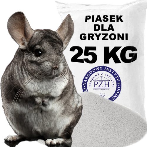 Alom nyulaknak és kis rágcsálóknak - Homok a csincsillákhoz, kiváló minőségű, 25 kg -os öblítés