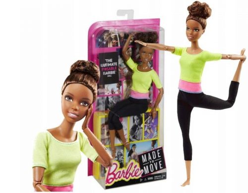 Barbie baba - Barbie fitnesz baba Mulatka mozgásra késztett