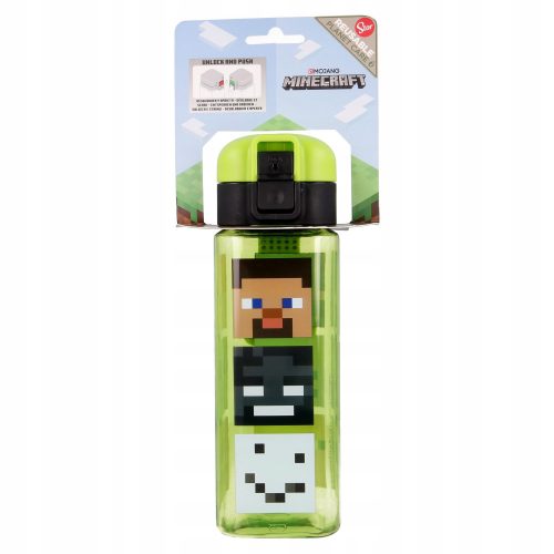 Tizedik doboz, üveg - MINECRAFT négyzet alakú üveg 550 ml