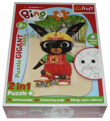  TREFL 12 GIANT BABY puzzle 40x60 cm - BING - 2 az 1-ben