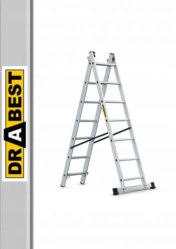 Drabest létra 3,95 m alumínium 2 x 7 150 kg-ig