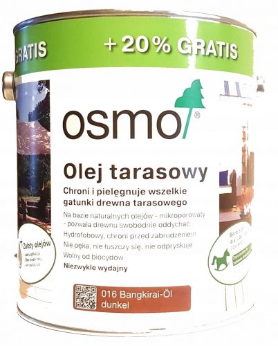 Osmo 016 Terasz olaj 3l Bangkirai Dark