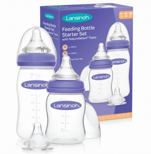 Bébiüveg - Lansinoh palackok beállítása 240 ml + 160 ml + teat