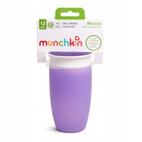  Munchkin Miracle 360 palack lila 296 ml