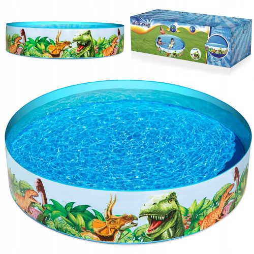 Medence - Bestway Garden Pool Dino evező medence 183x38cm 55022