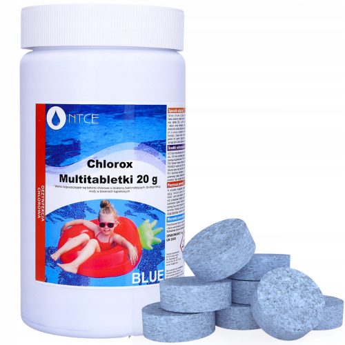 Medence kémia - Klór medence tablettákhoz több 10in1 20 g 1 kg kék