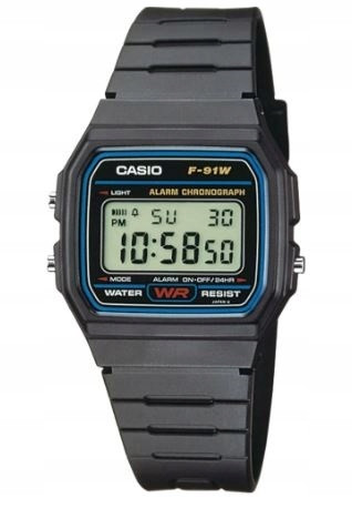  CASIO FÉRFI ÓRA F-91W-1YER RETRO UNISEX RIASZTÓ