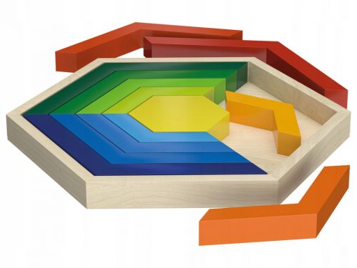  Fából készült játék Montessori Stacking Blocks