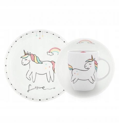 Edénykészlet, evőeszköz egy csecsemő számára - Lubiana gyerekek KPL 1/3 Unicorn Unicorn 1230