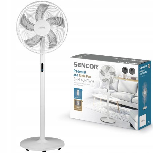 Ventilátor - Állítható padlóventilátor SENCOR SFN 4070WH