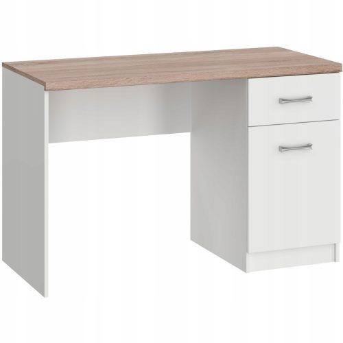 Sofia Desk 1D1S 120cm White/Sonoma Mafmeble Oak