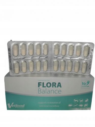 Vitaminok macskáknak - Vetfood Flora Balance 60 kapsz. 3 db bélhólyag