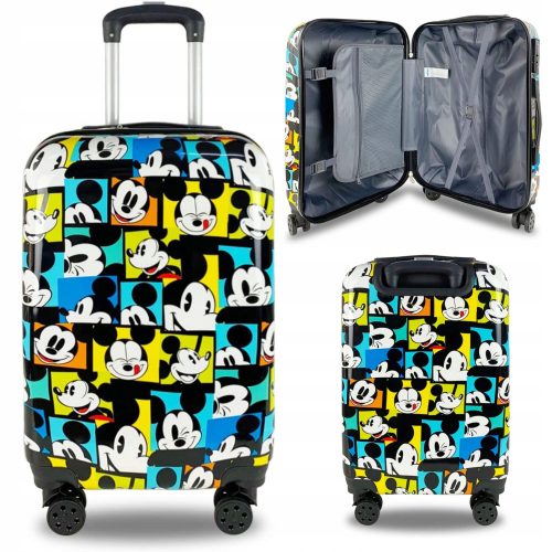  Gyermek bőrönd Mickey Mouse Eplusm 45 l Multicolor + Flip box, doboz 60 cm x 40 cm x 40 cm 650 g/m² 1 db.