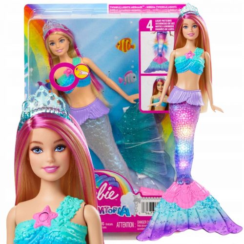  Barbie Malibu Mermaid Doll Twinkling Lights HDJ36