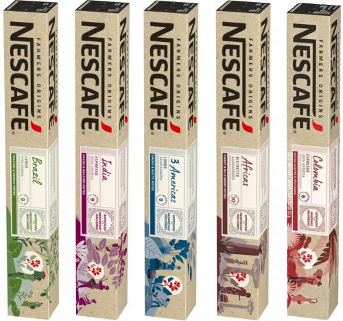 Kapszulák nescafe mezőgazdasági termelők 5x10 darabokat kevernek