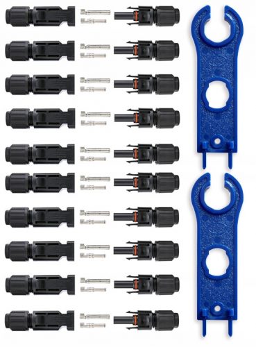 10 PÁR FÉNYELEMES CSATLAKOZÓ MC4 CSATLAKOZÓ NAPELEM IP67 14AWG-10AWG