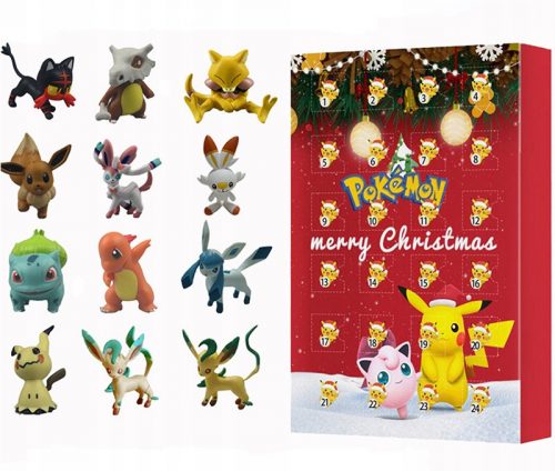 Adventi naptár - Pokemon adventi naptár figurákkal 24 elem