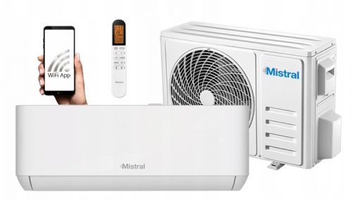 Hordozható légkondicionáló - Split klíma MISTRAL 3,5 kW WiFi 4D Fűtés