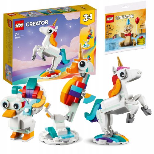  LEGO Creator 3 az 1-ben 31140 Magic Unicorn + LEGO Creator 30582