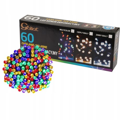 Karácsonyi fények - Karácsonyi fa lámpák 60 LED alakú multicolor