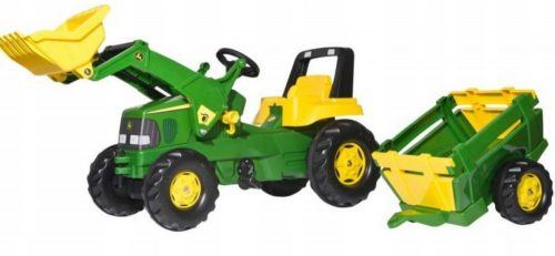 Pedálos traktor - Rolly Toys John Deere traktoros kanalas pótkocsi