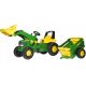 Pedálos traktor - Rolly Toys John Deere traktoros kanalas pótkocsi