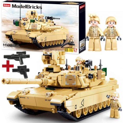  Abrams M1A2 amerikai tank blokkok + LEGO WEAPON