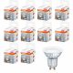 10x LED izzó GU10 6.9W = 49W 4000K 120ST OSRAM