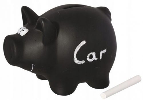 Pénz doboz - Pig Piggy Bank krétával az írás megnyitásához