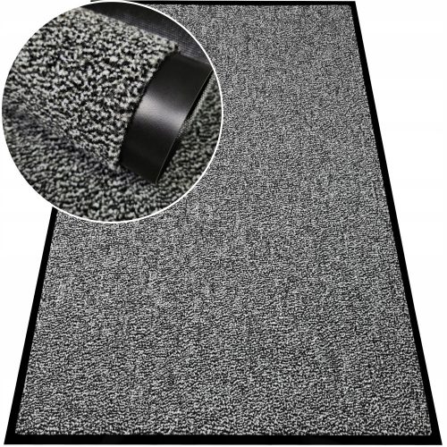 Szennyfogó szőnyeg - Kész gumi, PVC, textil lábtörlő beltérbe, 80 x 120 cm
