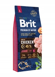  BRIT Premium By Nature Junior L nagy csirke 15kg