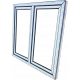 Ablak - Kacprzak Windows PVC ablak 140x130 Új hívás antracit