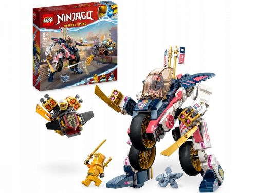  A LEGO Ninjago Sora gépe 71792 versenybiciklivé változik