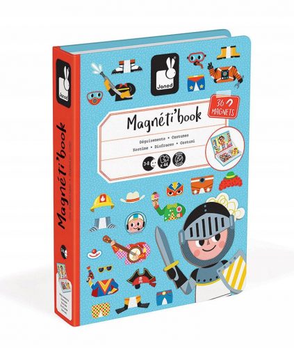  Janod Magnetibook Magnetic Blocks Costumes Boy 36 db.