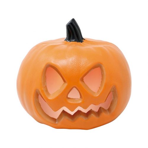 Dekoratív sütőtök Halloween izzó narancssárga 20 cm