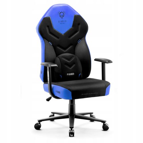  Diablo Chairs X-Gamer 2.0 Normál méretű játékszék, fekete és kék szövetből