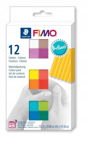 Gyurma - Fimo Soft 12x25g színek ragyogó