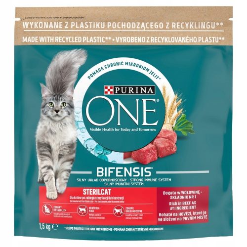  Purina ONE száraz marhahús eledel 1,5 kg