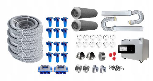 Légcsatorna - REKUPERÁCIÓS KÉSZLET fi 75 Elements + Rekuperátor
