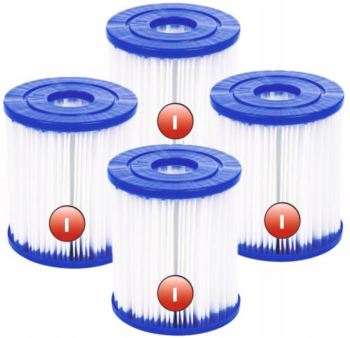 Medence szűrő - 4x szűrő a szivattyú szivattyú legjobbja az I. típusú Pool Pool hozzájárulásához