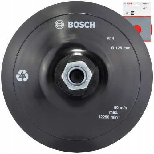 Csiszolókorong - Egy 125 mm -es M14 Bosch darálóálló lemez