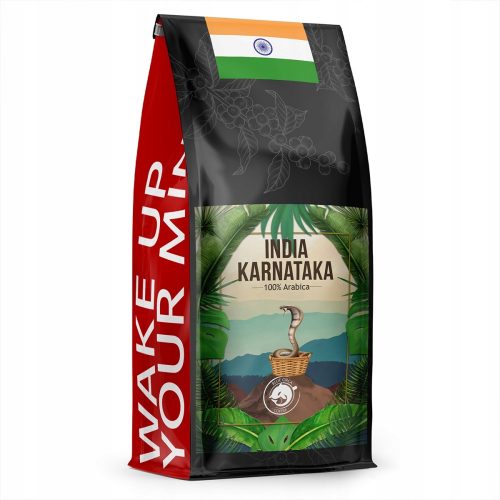 Kávé kávé Kaarnataka India 1 kg frissen pörkölt -100% Arabica -Blue Orca