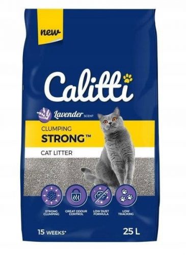 Alom nyulaknak és kis rágcsálóknak - Calitti STRONG Lavender 25l - bentonit alom