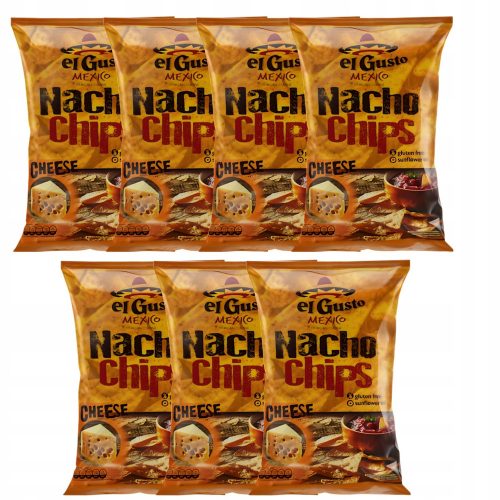 Nachos Cheese 7x 180 g kukorica chips sajttal