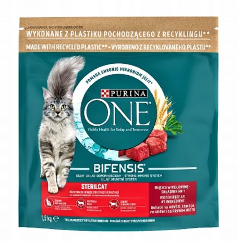 Granulátum macskáknak - Purina egy sterilcat macskaeledel marhahús 1,5 kg