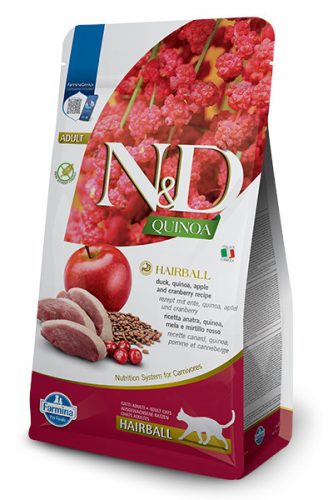 Granulátum macskáknak - ND quinoa hajlabda 1,5 kg -os farminal